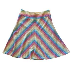 Halogen Skirt Pastel Striped Size 2